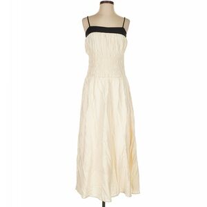 Love, Celine Boutique THE JAMES: SMOCKED TAFFETA MAXI DRESS